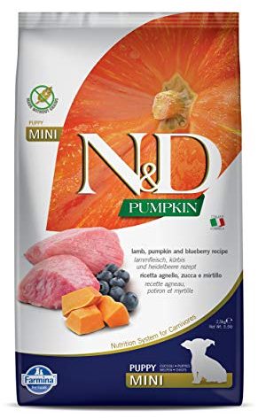 FARMINA Dry Mini Puppy Food, Lamb, Pumpkin and Blueberry Recipe, 5.5 lbs