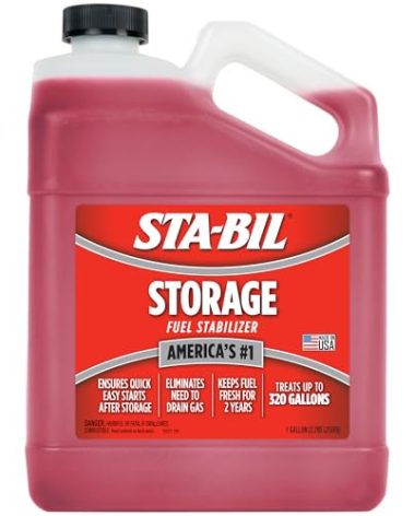 STA-BIL Storage Fuel Stabilizer | Keeps Fuel Fresh for 24 Months, Prevents Corrosion, Gasoline Treatment Fuel Additive that Protects Fuel System, Gas Stabilizer for Fuel Storage, 1 Gallon