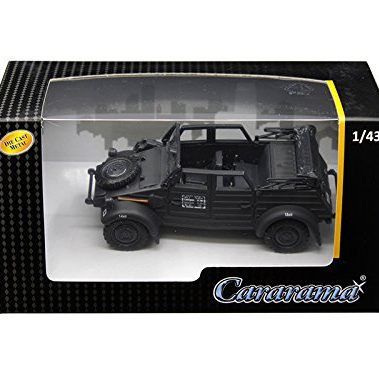 Cararama 1: 43 Military Vehicles - Volkswagen Kubelwagen Convertible K Type 82 (Black) Diecast Vehicles