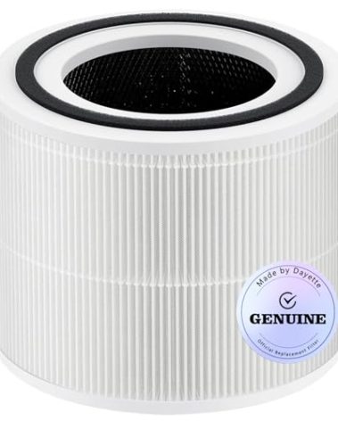 DAYETTE AP301 AP302 Replacement H14 HEPA Air Purifier Filter, Designed for Original Filter, Activated Carbon
