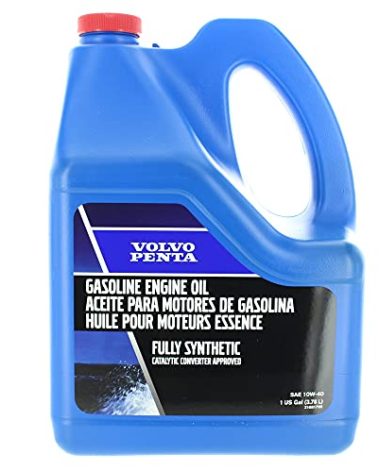Volvo Penta New OEM 10W-40 Full Synthetic Gasoline Engine Oil, 21681795