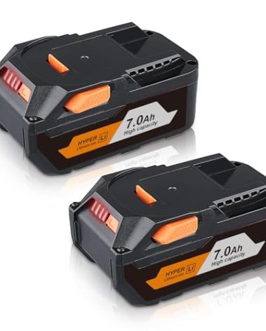 FERRYBOAT R840087 7.0Ah Replacement for Ridgid 18V Lithium Battery R840087 R840083 R840086 R840085 R840084 AC840085 AC840086 AC840087P AC840089 Power Tool Battery 2 Packs