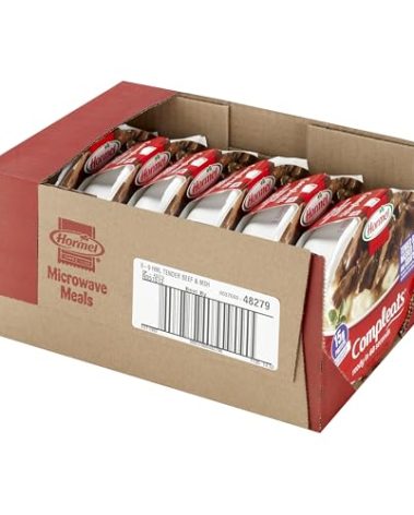 HORMEL COMPLEATS Tender Beef With Mashed Potatoes & Gravy Microwave Tray, 9 oz. (6 Pack)