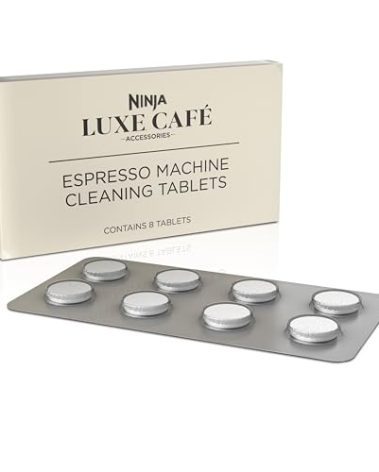 Ninja Luxe Café Espresso Machine Cleaning Tablets 8-Pack, Espresso & Coffee Machine Cleaner, XSKCLNTBL8PK