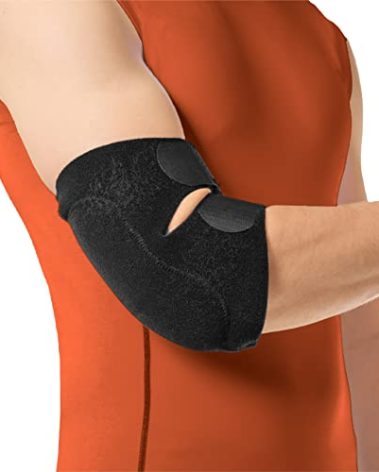 BraceAbility Bursitis Elbow Pad Brace | Compression Arm Sleeve Wrap with Padded Soft Support Cushion for Olecranon Joint Pain, Bursa Protection, Arthritis & Tendonitis Relief (L/XL)