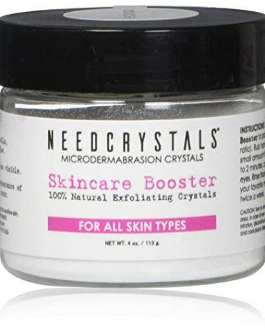 NeedCrystals Microdermabrasion Crystals DIY Facial Scrub. Natural Face Exfoliator for Dull or Dry Skin Improves Scars, Blackheads, Pore Size, Wrinkles, Blemishes & Skin Texture 4 oz. / 113 gr.