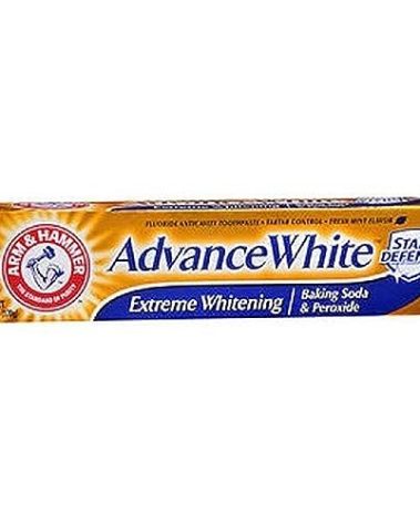 Arm & Hammer Advance Toothpaste Baking Soda Peroxide Tartar Control, White, 6 Ounce