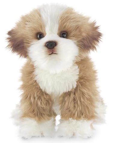 Bearington Dog Stuffed Animal Realistic Dog Plush Maltipoo Murphy Cute Plushies for Kids Boys & Girls - 13"