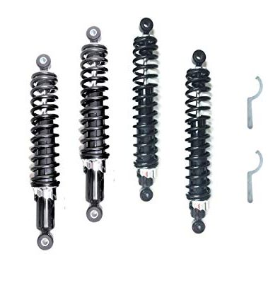 4 DTA Complete Coil-over Springs Shocks OE Replacement Compatible With 1998-2004 Honda Foreman 450 TRX450 4x4 Front and Rear