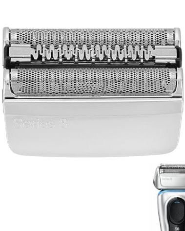83M Replacement Shaver Head for Braun Series 8 Shaving Razor, 83M Replacement Foil & Cutter Compatible with Braun Series 8 Shavers 8340s, 8350s, 8370cc, 8380cc, 8391cc, 8467