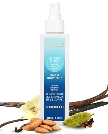 Pacifica Hair Perfume & Body Fragrance Spray Mist - Silver Moon with Vanilla, Almond & Spice – Alcohol-Free, Vegan & Cruelty-Free, 6.5 oz