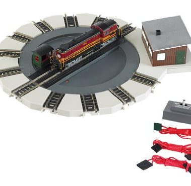 Bachmann Industries Motorized Turntable Train Car, N Scale,Silver