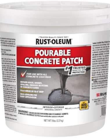 Rust-Oleum 369667 Pourable Concrete Patch, 5 lb Pail