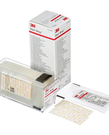 3M™ Steri-Strip™ Reinforced Adhesive Skin Closures, R1541, 1/4 in x 3 in (6 mm x 75 mm), 50 Bag/Carton, 4 Carton/Case