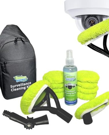CameraShine PRO Surveillance Cleaning Kit - Safely Clean Any Security Camera Safely from The Ground