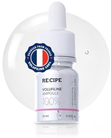 RECIPE Volufiline 100% Ampoule - From France, Sederma - Pure Volufiline Serum - DIY Skin Care Booster for Face & Body – Hydrating & Age-Defying Formula for Elevated Resilience (0.33 fl oz)