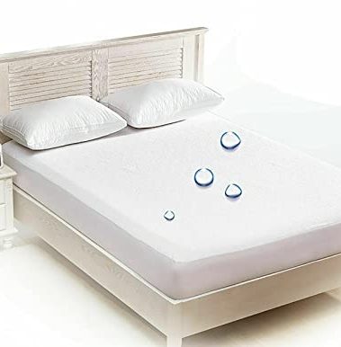 Vinyl Plastic Mattress Protector Fitted Sheet Style Waterproof Mattress Cover Breathable - Bed Wetting and Spill Protection for Mattress Fits a Mattress Up to 11.5" Deep (Queen 80" x 60" x 11.5 Deep)