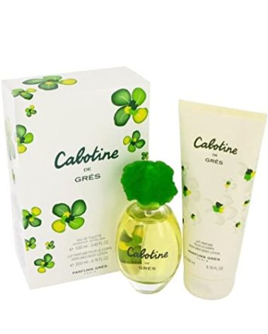 Gres Cabotine 2 Piece Gift-Set Eau De Toilette Spray for Women, 3.4 Ounce and Body Lotion 6.7 ounce