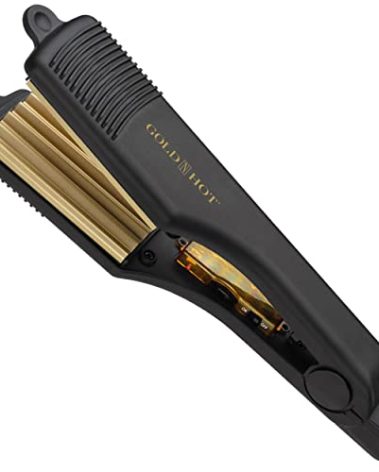 Gold N Hot Professional Ceramic 2” Hair Crimper Iron, 2 Inch (Pack of 1)