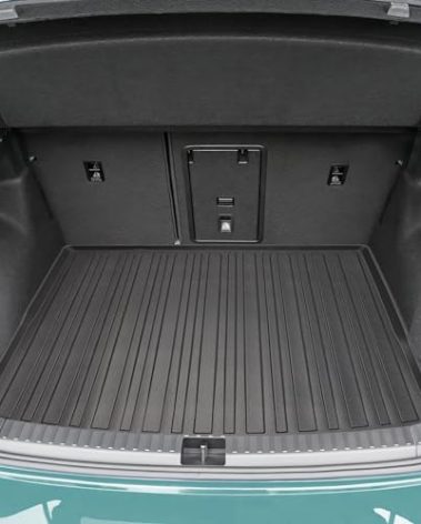 Premium Cargo Liner for Volkswagen Taos 2021-2025 All Wheel Drive Only - 100% Protection - Custom Fit Car Trunk Mat - Easy-to-Wash & All-Season Black Cargo Mat 3D Shaped Laser Measured Trunk Liners
