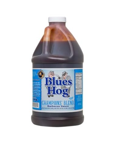 Blues Hog Champions' Blend Barbeque Sauce, Sweet, Smokey & Tangy BBQ Sauce, Gluten-Free, Made in the USA, 64 oz