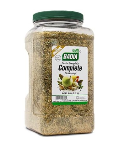 Badia Complete Seasoning, 96 oz - All-Purpose Spice Blend of Garlic, Onion, Salt, Pepper, Herbs & Spices - Savory Signature Blend