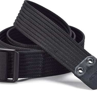 Arc'teryx Conveyor Belt 38mm | 38MM Webbing Belt with a Metal Buckle | Black, Medium