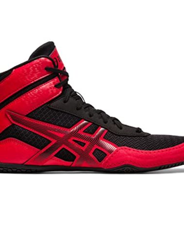 ASICS Men's MATCONTROL 3 Wrestling Shoes, 10.5, Black/Classic RED