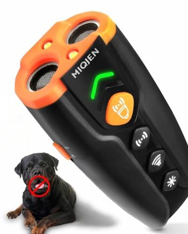 Dog Bark Deterrent Devices, Rechargeable Anti Barking Device for Dogs, 7 Mode Bark Deterrent Device, Safe Ultrasonic Dog Bark Deterrent for Dogs, Up to 28 Ft Range Dog Barking Silencer, Easy to Carry