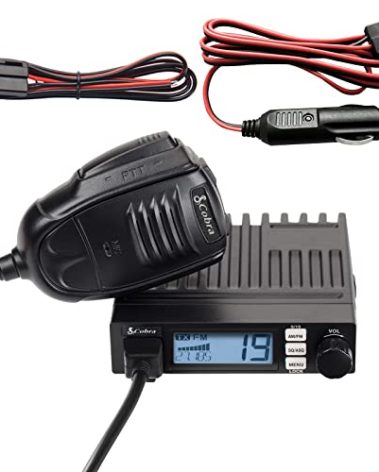 Cobra 19 MINI AM/FM Recreational CB Radio - Dual-Mode AM/FM, 40 Channels, Travel Essentials, Time Out Timer, VOX, Auto Squelch, Auto Power, Instant Channel 9/19, 4-Watt Output, Easy to Operate, Black