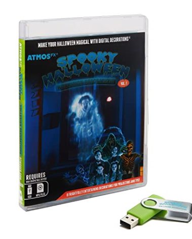 AtmosFX® Spooky Halloween Hollusion Digital Decoration on USB Includes 8 Atmosfx Video Effects for Hallloween