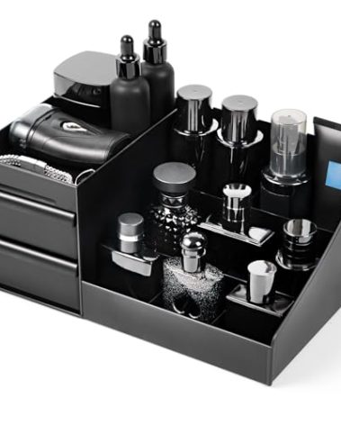 EXIN DECHEN Cologne Organizer for Men,Cologne Stand,Shelves for Perfumes,Organizador de Perfumes,Estante para Perfumes,Dresser Organizer Countertop,Mens Bedroom Essentials,Gifts for Men