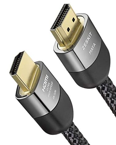 Zeskit Certified 2.1 8K HDMI Cable 48Gbps 4K120Hz Compatible with Soundbar eARC HDR10 VRR Dolby Vision Atmos HDCP 2.2 & 2.3 Gaming PS5 Xbox Series X Apple TV Roku Monitor (Ultra High Speed, Maya 5ft)