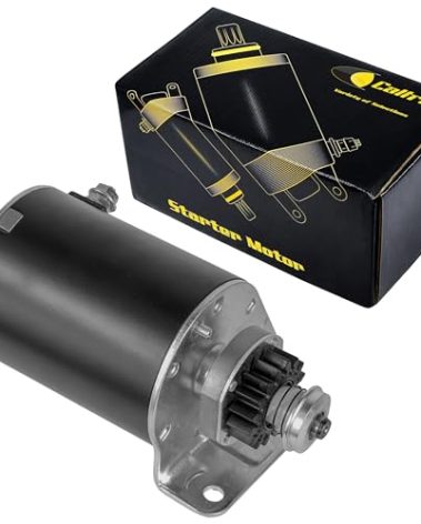 Caltric Starter Compatible with John Deere 20 20Hp All L111 L-111 X330 Z225 Z235 Z255 Z525 Z535 Z665 B&S / 16 Teeth Improved Steel Gear