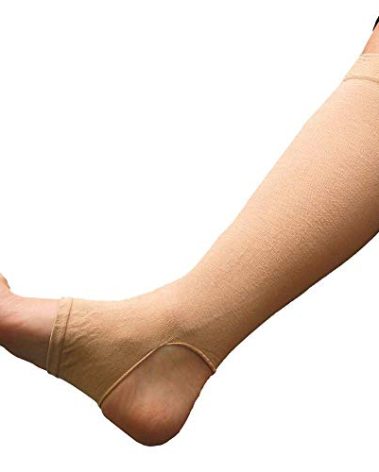 GeriLeg Prevent Products, Inc Elderly Leg Skin Protector, Thin Skin Tear & Bruise Protective Geri-Sleeves for Legs - Made in USA -One Pair per Pack (Large/Beige)
