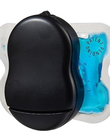 Buzzy: As Seen On Shark Tank Personal Vibrating Ice Pack for Sharp Pain Relief – Non Invasive Pro Cold Pad Device, Solution for Need Pain– Best Quick After Tattoos, Black