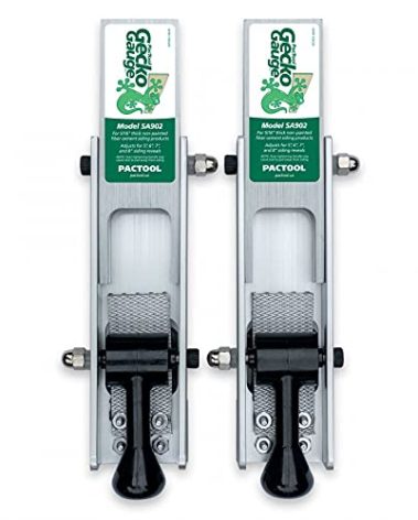 PacTool Gecko Gauge, The Original Home Siding Installation Kit - For Use with 5/16 Inch Fiber Cement Siding and James Hardie Siding, Includes 2 Gecko Gauge Clamps