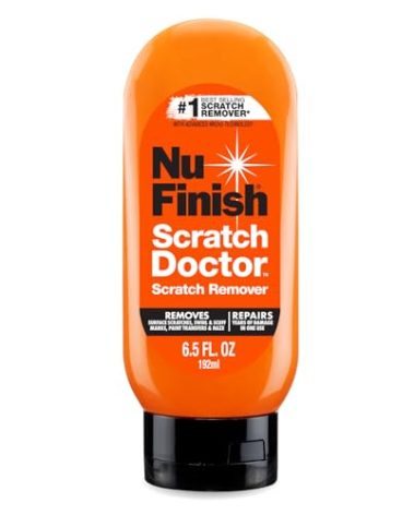 Nu Finish Car Scratch Remover, Scratch Removal for Cars Eliminates Paint Scrapes, Scuffs, Haze and Swirls on Cars, Boats and Motorcycles , 6.5 Oz, White