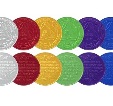 Sobriety Mint Infinity Aluminum AA Meeting Newcomer Sobriety Chips/Coins/Tokens - Complete Set of 12 Medallions - Includes: 24 Hours, 30/60/90 Days, 4/5/6/7/8/9/10/11 Months