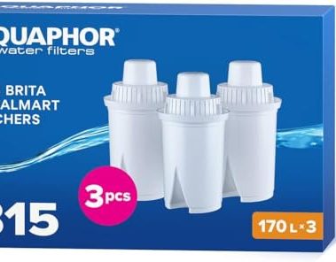 AQUAPHOR B15 Water Filter Replacement (3) - Fits Brita Pitcher - 45 Gallons per Filter