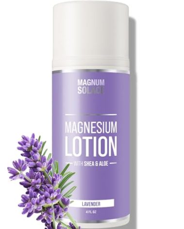 Magnesium Lotion with Aloe, Shea, Coconut - Alternative to Topical Magnesium Cream - Lavender
