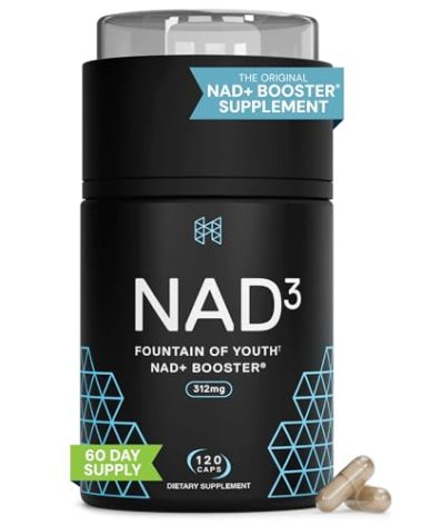 HPN NAD3 Clinical NAD+ Booster, Cellular Health & Natural Energy - NAD Supplement for Healthy Aging, Metabolic Support, NRF2 & Longevity, Nicotinamide Riboside & NMN Alternative, 120ct, 60-Day Supply