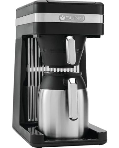BUNN 55200 CSB3T Speed Brew Platinum Thermal Coffee Maker Stainless Steel, 10-Cup, Black