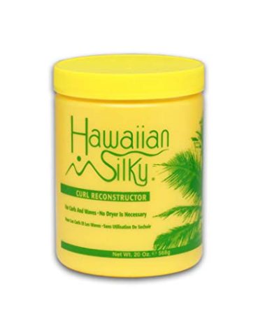 Hawaiian Silky curl reconstructor 20 ounce, Yellow, 20 Ounce