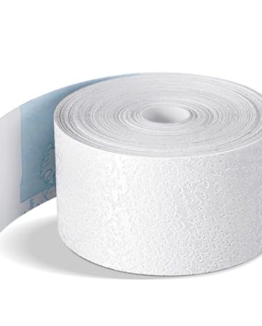 Innconee Self Adhesive Crack Tape 1.5'' x 32' Textured Roll - Paintable for Walls, Diatom Mud Finish Texture for Drywall Repair