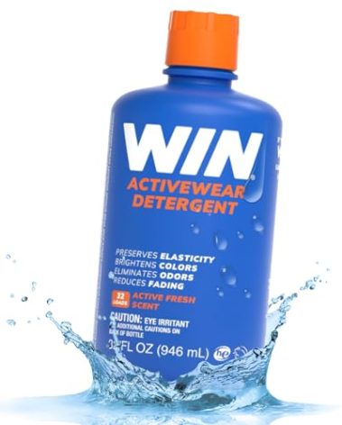 WIN Activewear Detergent - Active Fresh - 32oz Bottle - Sports Detergent for Sweaty Workout Clothes and Team Uniforms