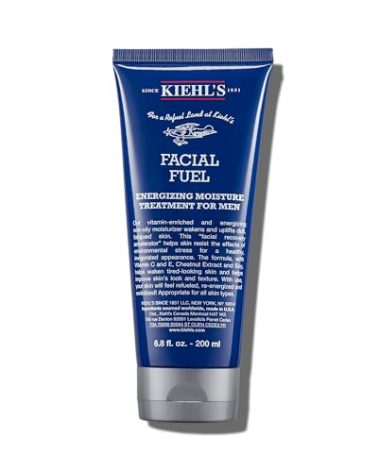 Kiehl's Facial Fuel Moisturizer, Men's Face Cream, with Vitamin C and Caffeine that Contain Antioxidants to Help Energize and Reduce Dullness, Non-Greasy, Paraben, and Sulfate Free - 6.8 fl oz
