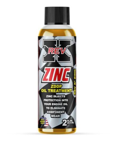 REV X Zinc ZDDP Oil Additive - All Purpose Oil Additive for Engine Break-In, Flat Tappet Cams, Gas or Diesel Powered Engines