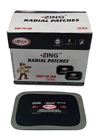 Lotus Reinforced Heavy Duty Radial Tire Repair Patches (2-1/2"x3-1/4)