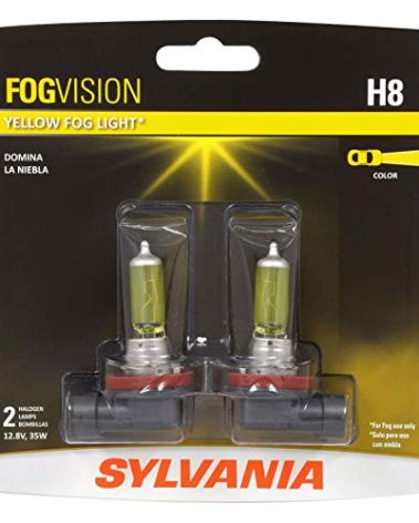 Sylvania - H8 Fog Vision - High Performance Halogen Bulb, 30553 (2 Pack)